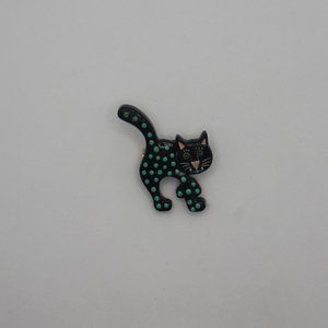 Vintage Kelly Graham Trevco Kitty Brooch